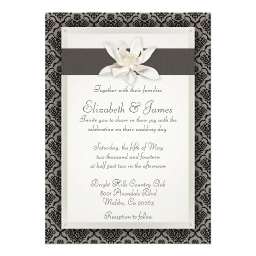 Damask Wedding Invitations