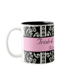 Damask wedding mug