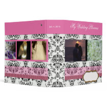 Damask Wedding Planner- add your photos binders