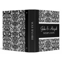 Damask Wedding Planner 3 Ring Binders