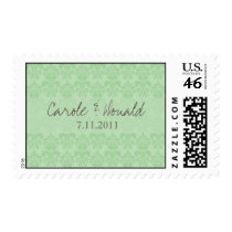 Damask Wedding Postage Stamp