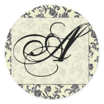 Damask wedding seals stickers by aslentz Damask wedding seals stickers