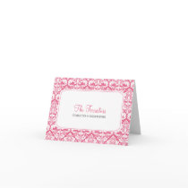 Damask Wedding Thank You Cards Honeysuckle cards