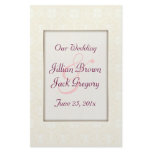 Damask White WEDDING Program Personalized Flyer