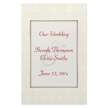 Damask White WEDDING Program Flyers