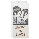 Damask White WEDDING Save-the-Date rack cards