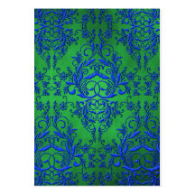 Damask Wildflowers, ELECTRA Business Card Templates