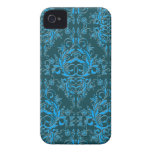 Damask Wildflowers, Embossed Metal in Teal & Blue casemate cases