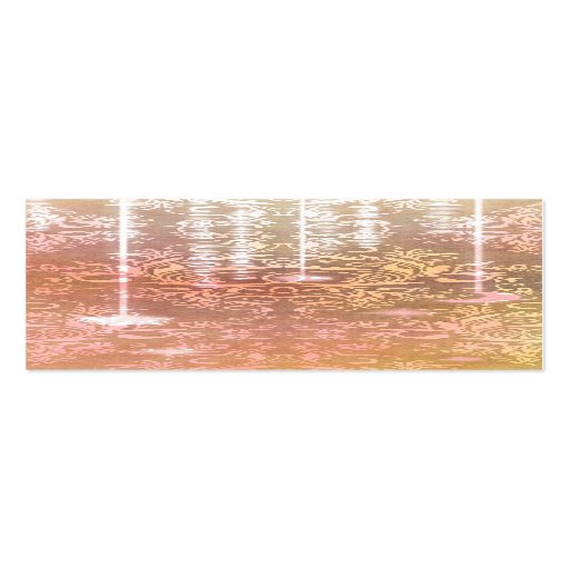 Damask Wildflowers, MADAM VALESKA in Orange Business Cards