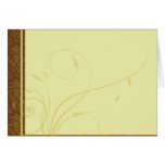 Damask with a Flourish Thank You Card