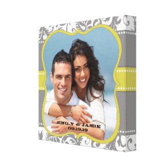 Damask Your Photo Wrapped Canvas Canvas Prints