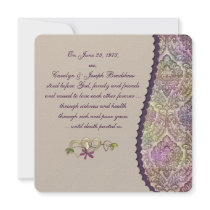 Damasl Wedding Vow Renewal Announcement