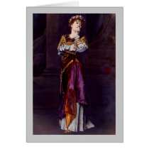 Dame Ellen Terry as Imogen - Alma-Tadema Card