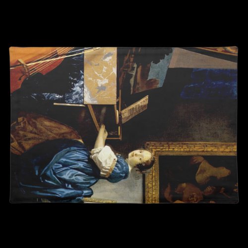 Dame on spinet by Johannes Vermeer Place Mat