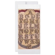 Dame Wonder's Amusing Alphabet rack cards by spyderfyngers Dame Wonder's Amusing Alphabet rack cards