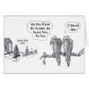 Damn-that-dog-zazzle, birds eye view cards