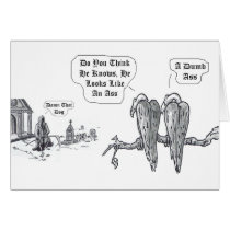 Damn-that-dog-zazzle, birds eye view cards