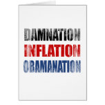 DAMNATION, INFLATION, OBAMANATION Faded.png Greeting Cards