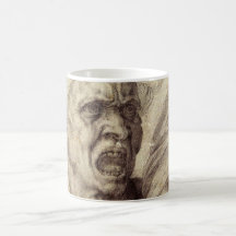 Damned Soul by Michelangelo, Renaissance Art Coffee Mugs