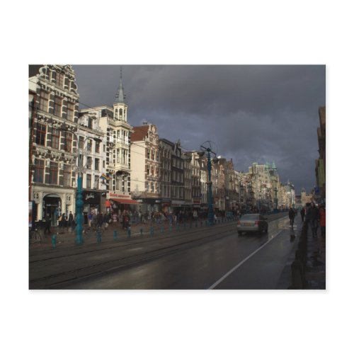 Damrak, Amsterdam, after a shower