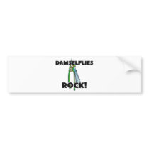 Damselflies Rock bumper stickers
