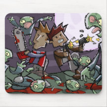 Dan and Ben vs. Some Zombies Mousepad