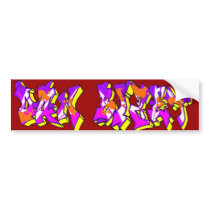 Dan Bizet Old School Graffiti Pict004 Bumper Sticker