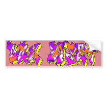 Dan Bizet Old School Graffiti Pict007 Bumper Stickers