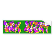 Dan Bizet Old School Graffiti Pict011 Bumper Sticker