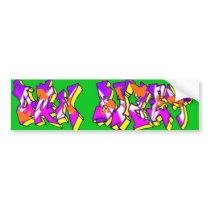 Dan Bizet Old School Graffiti Pict012 Bumper Stickers