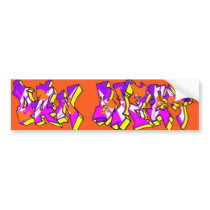 Dan Bizet Old School Graffiti Pict014 Bumper Sticker