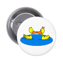 Dan & Din Duck Pinback Button