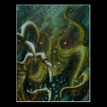 Dan Henk Cthulhu postcards