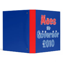 Dan Maes for Governor 2010 Star Design 3 Ring Binder