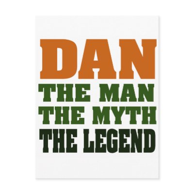 Dan - the Man, the Myth, the Legend! Postcards by aesthete