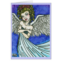 Danae : Angel Greeting Card by Faerydae cards