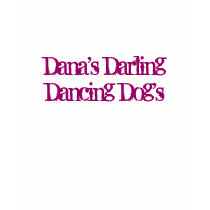 Dana's Darling Dancing Dog's Fitted T-Shirt