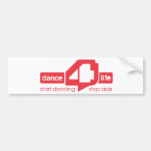 dance4life bumper sticker