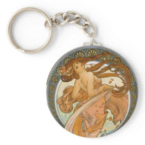 Dance (1898), Alphonse Mucha Keychain