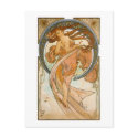 Dance (1898), Alphonse Mucha postcards by vintagetreasurechest Dance (1898), Alphonse Mucha postcards