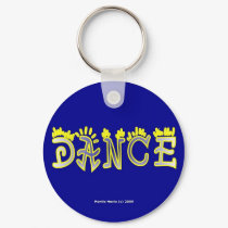 Dance (4c) Keychain by bluebeachsong Dance (4c) Keychain
