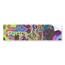 "Dance" Abstract bumper stickers by RLMdesignes "Dance" Abstract bumper stickers