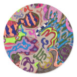 "Dance" Abstract Stickers