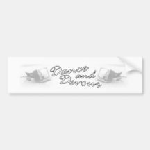 Dance and Devour: Broken Televisions Bumper Sticke Bumper Stickers