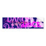 Dance Art In Pink Bumper Sticker