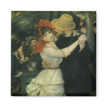 Dance at Bougival by Pierre Auguste Renoir Magnets