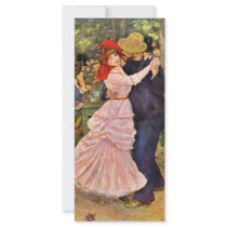 Dance At Bougival By Pierre-Auguste Renoir Custom Rack Cards
