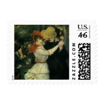 Dance at Bougival by Pierre Auguste Renoir Stamp