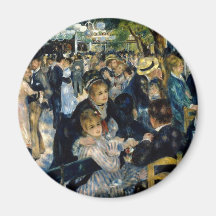 Dance at Le Moulin de la Galette by Renoir Fridge Magnets