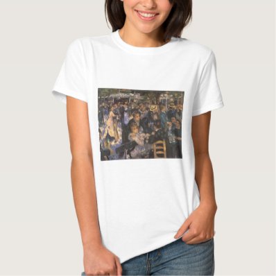 Dance at Le Moulin de la Galette by Renoir Tshirts